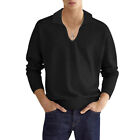 New Mens Autumn Multi-Color Casual Breathable Long Sleeved Top Pullover