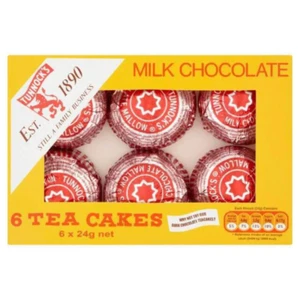 Pasteles de té Tunnock'S chocolate con leche 6 X 24G - Imagen 1 de 1