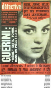 Détective 1967 # 1105 Strasbourg Toulon Béziers Marseille Mafia Guerini - Imagen 1 de 1