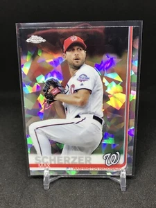 2019 Topps Chrome Sapphire #344 Max Scherzer Nationals - Picture 1 of 2