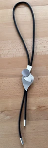 lange XXL Schmuck Halskette Kautschuk-Kette schwarz Silberfarben hochwertig - Bild 1 von 8