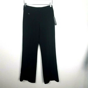 Lisette L Montreal schwarze Hose Gr. 2 Boca strukturierter Boo-Cut mit Tulpenfront Neu - Bild 1 von 9