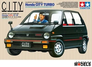 HONDA CITY TURBO + MOTOCOMPO Tamiya 24369 1/24 Plastic Model Kit New - Foto 1 di 3