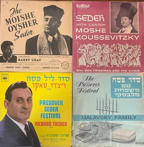 Jewish Passover seder 5 x LP Lot- Tucker, Malavsky, Oysher, Koussevitzky-Hoilday - Picture 1 of 2