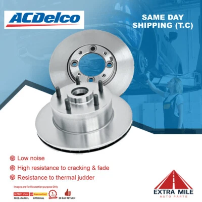 Pair Solid Rotor Rear For CITROEN C4 / PEUGEOT 307 1.6L/2.0L 12/2001 - 06/2008 - Image 1 of 2