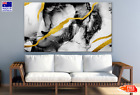 Gold & Black Abstract Design Wall Canvas Home Decor Australian Made Quality