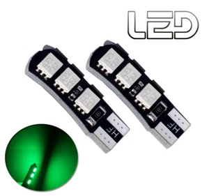 2 Ampoules W5W T10 LED VERT sols plafonnier coffre boite a gants Coffre portes - Imagen 1 de 1