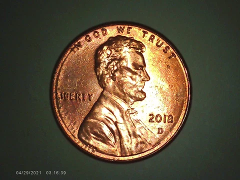 2018-D Lincoln Memorial Penny Double struck DDO & VDB doubling !!! Cover