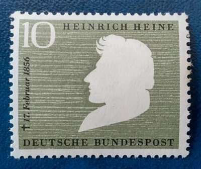 GERMANY Deutsche Bundespost 1956 MNH Heine VF/XF 4639 - Image 1 of 3