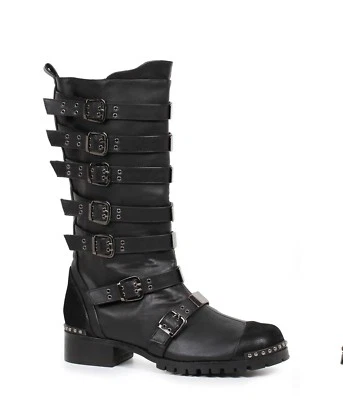 Marrón Steampunk Pirata Capitán Caballero Medieval Highlander Hombres Disfraz Botas Foto 1 de 2