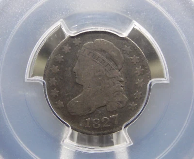 1827 Capped BUST Silver Dime 10c PCGS VG10 #779 Very Good ECC&C, Inc. - Image 1 of 4
