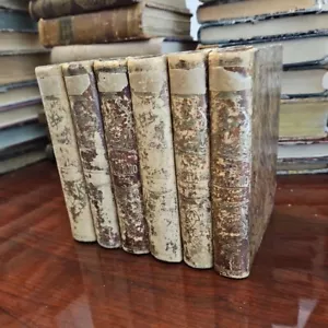 Antique 1872 AÑO CRISTIANO, Barcelona Castellano, CHRISTIAN YEAR,6 Vol. 12 Month - Picture 1 of 15