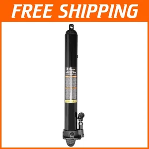 3 Ton Hydraulic Long Ram Jack with Single Piston Pump, Clevis Base, Black Finish - Picture 1 of 11