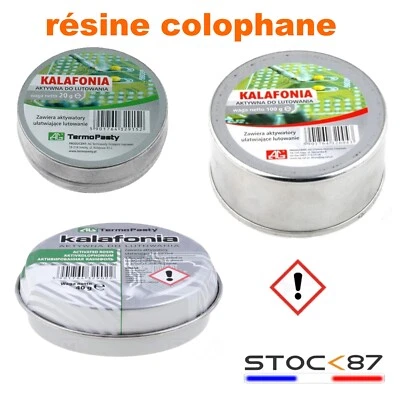 résine colophane flux pour la soudure 20 / 40 ou 100g - AG Termopasty
