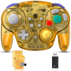 Wireless NGC Switch Controller Gamepad Joystick With USB Receiver & NGC Adapter - Picture 1 of 50