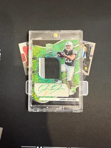 2019 Panini Spectra Football JOSH JACOBS RPA 28/50 1/1 Patch Auto Rookie RC #208 - Picture 1 of 2