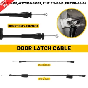 REAR RIGHT CARGO DOOR UPPER&LOWER LATCH RELEASE CABLE FIT FORD E150 250 350 450 - Picture 1 of 9