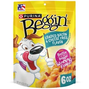 Purina Beggin’ Loaded Bacon and Cheese Fries Flavor Dog Treats, 6oz BB 3/2026 - Picture 1 of 6