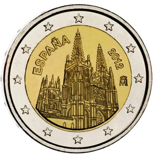 2 Euro Spain 2012 * Burgos Cathedral * Unc - Picture 1 of 2