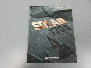 Folleto a color de excavadora Daewoo Solar 170-3 8 páginas - Imagen 1 de 2