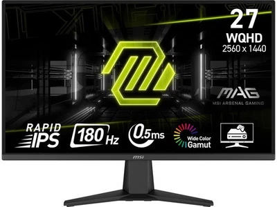 MSI MAG 275QF 27” WQHD Gaming Monitor – 180Hz, 0.5ms GTG, Rapid IPS, - Image 1 of 4