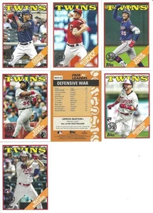 2023 Topps 1988 35th Anniversary Inserts Complete Minnesota Twins Team Set (7) - Bild 1 von 1
