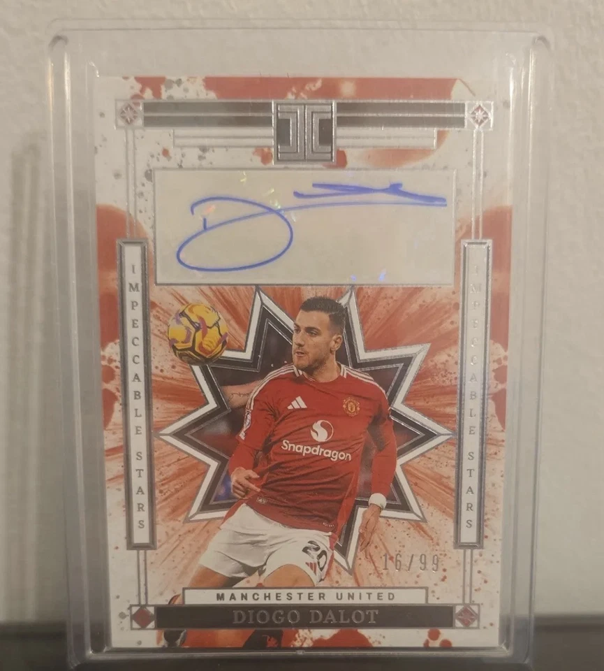 2024-25 Panini Impeccable Stars Diogo Dalot Auto /99 Manchester United - Image 1 of 1