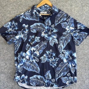 Tommy Bahama Hemd Herren Large Floral Hawaii Knopfleiste Bahama Coast Stretch - Bild 1 von 7