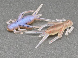 (20) 1.25" Mighty Cricket "Mayfly " Panfish Jig Crawfish Lure Soft Plastic - Picture 1 of 2