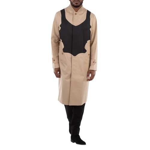 Cappotto auto Burberry morbido fulvo cotone gabardina stampa ricostruita