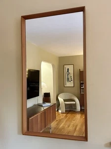 Danish Modern Teak Wall Mirror by Pedersen & Hansen - Midcentury Rectangular - Picture 1 of 5