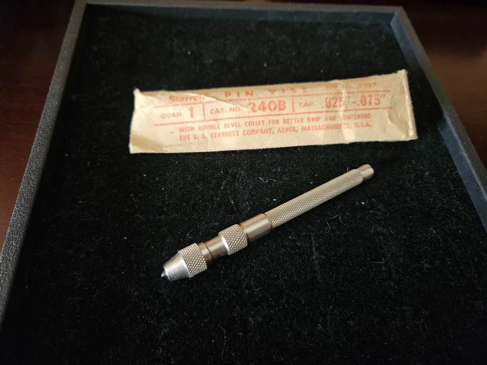Starrett 240b Pin Vise With Tapered Collet