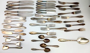WMF Besteck 90er Silberauflage WMF Patent, Friodur, 40 - Teilig, 1037 Gramm  - Picture 1 of 21