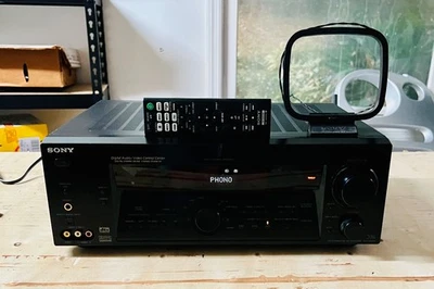 Sony STR-DE885 Receiver Amplifier HiFi Stereo 5.1 Home Theater w/remote bundle - Image 1 of 4