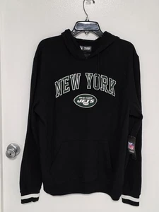 NFL Team Apparel Men's New York Nets Black Hoodie Size L - Picture 1 of 5
