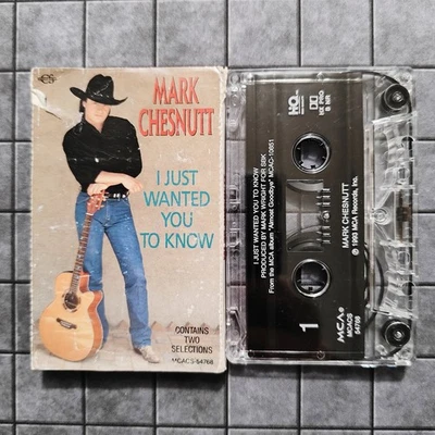 Mark Chesnutt - I Just Wanted You To Know - Single (Cassette, 1993) - VERY GOOD - Image 1 of 2