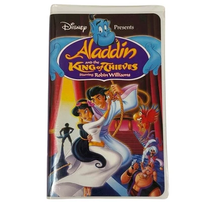 Disney Aladdin and the King of Thieves VHS 1996 Robin Williams Genie Clamshell - Bild 1 von 2