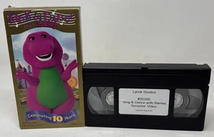 Barney Sing & Dance VHS Screener Promo Video Lyrick Studios Rare 1998 Tested - Picture 1 of 7