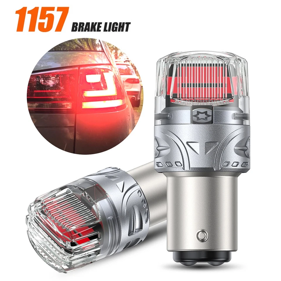 2x 1157 LED Rojo Freno Trasero Señal de Giro Bombillas Para Chevrolet C10 K10 1975-86 Foto 1 de 4