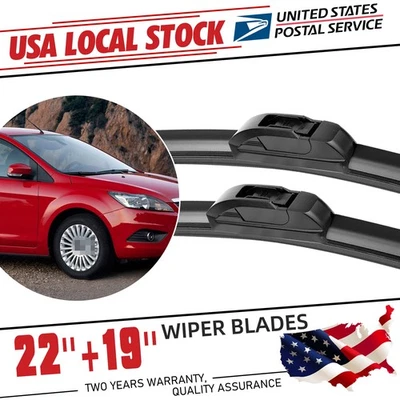 New 22"+19" ALL SEASON U-Hook WINDSHIELD WIPER BLADES For Acura RL 1996-2004 - Image 1 of 4