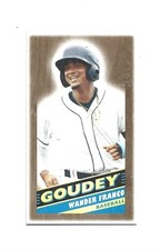 2020 Upper Deck Goodwin Champions Goudey Mini Wood Lumberjack #G30 Wander Franco