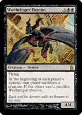 ^MTG Ravnica City of Guilds - Woebringer Demon NM