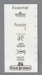Carte publicitaire - advertising card - parfums Coty recto verso - Foto 1 di 2