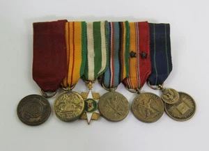 6 MEDALLAS MILITARES EN MINIATURA DE ESTADOS UNIDOS (EJÉRCITO-MARINA) - Imagen 1 de 8