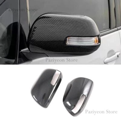 Carbon Fiber Chrome For Toyota Sienna 2011-2020 Side Rear View Mirror Cover Cap Foto 1 de 4