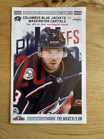 2018-19 Seth Jones Columbus Blue Jackets Game Day MatchUp Poster  04/19/2018 Cover