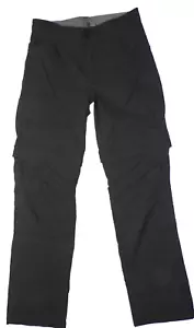 Herren Eddie Bauer schwarz Tech Nylon Stretch wandelbar Zip Off Hose 32Wx33L - Bild 1 von 8