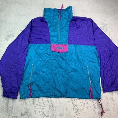 Columbia Jacket Womens L Color Block Full Zip Lightweight Radial Sleeve Raincoat - Image 1 of 4