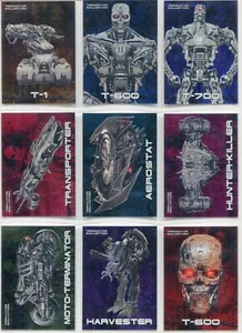 Terminator Salvation Embossed Foil Cards Chase Card Set 1 - 9 Topps 2009 - Picture 1 of 2