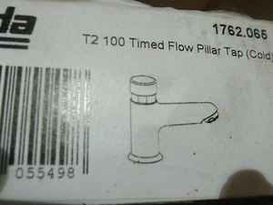 Rada T2 100 Timed Flow Pillar Tap Cold 2.1762.065 Chrome - Picture 1 of 7